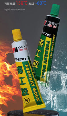 Adesivo per colata industriale 100 ml / 65 ml – Colla per riparazione di stampi metallici ad alta resistenza per fori e crepe nella sabbia