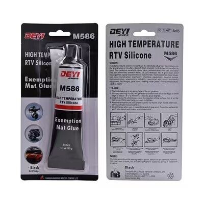 Sigillante adesivo in silicone RTV nero, sigillante per guarnizioni, alta temperatura, per attrezzature industriali