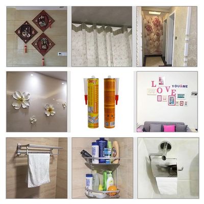 Adesivo metallico per cucina e bagno SBS per uso domestico, colla senza unghie per un legame forte