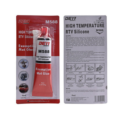 M588 Produttore di guarnizioni RTV neutre ad alta temperatura in rosso per sigillatura industriale