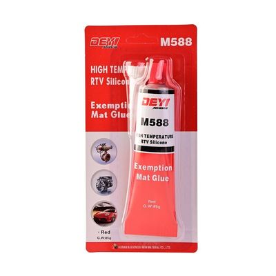 M588 Produttore di guarnizioni RTV neutre ad alta temperatura in rosso per sigillatura industriale