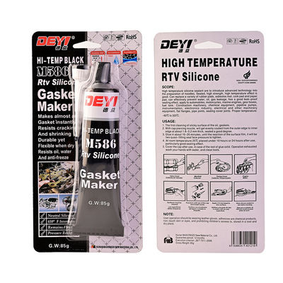 Applicazioni industriali 85g Black Temp RTV Silicone Sealant Adhesive Gasket Maker