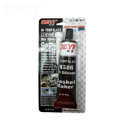 Applicazioni industriali 85g Black Temp RTV Silicone Sealant Adhesive Gasket Maker