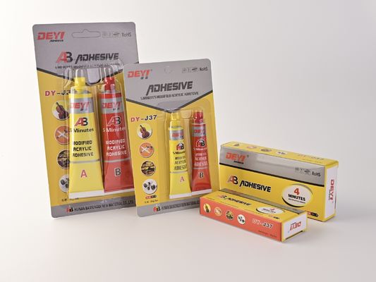 Adesivo acrilico super modificato per ricambi auto verde chiaro A e rosso chiaro B