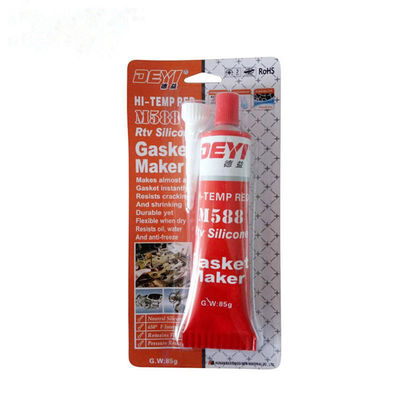 Produttore di guarnizioni in silicone RTV acido rosso certificato ISO9001 85g per applicazioni di sigillatura