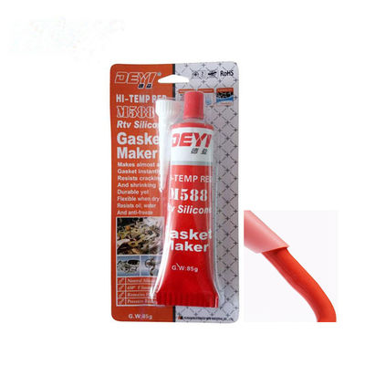 Produttore di guarnizioni in silicone RTV acido rosso certificato ISO9001 85g per applicazioni di sigillatura