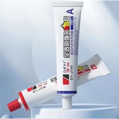 Materiale principale acrilico cristallino chiaro AB Colla adesiva per una forte adesione al PVC