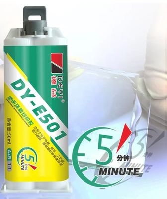 Alta resistenza al calore Adesivo di resina epossidica chiara 5 min Tempo di raffreddamento rapido per industria