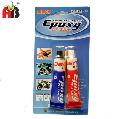 Fast Curing Epoxy AB Glue with 1:1 Mixing Ratio Touch Dry in 5 Minutes and Full Cure in 12 Hours