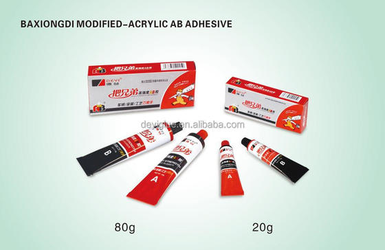 DEYI Classic Modified Acrylic AB Adhesive per il legame di metalli e materie plastiche con 5 minuti di curatura iniziale
