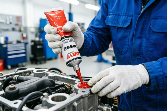 Sigillante rosso per guarnizioni RTV neutro ad alta temperatura di grado industriale M588 per applicazioni di tenuta efficaci e durevoli