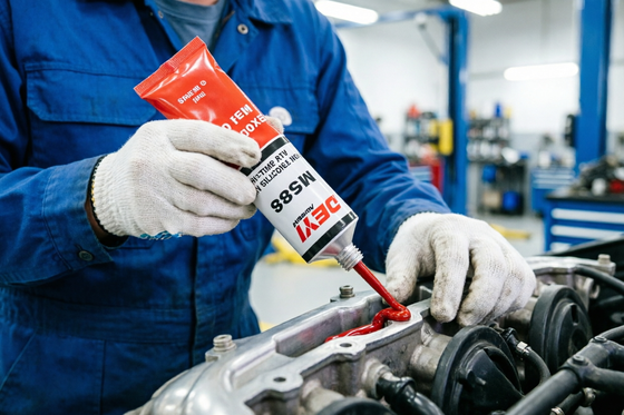 Sigillante rosso per guarnizioni RTV neutro ad alta temperatura di grado industriale M588 per applicazioni di tenuta efficaci e durevoli