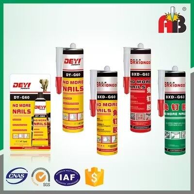 Colla Forte Anti-Muffa con Forte Adesione – Adesivo da Costruzione con Formula Liquida Senza Solventi