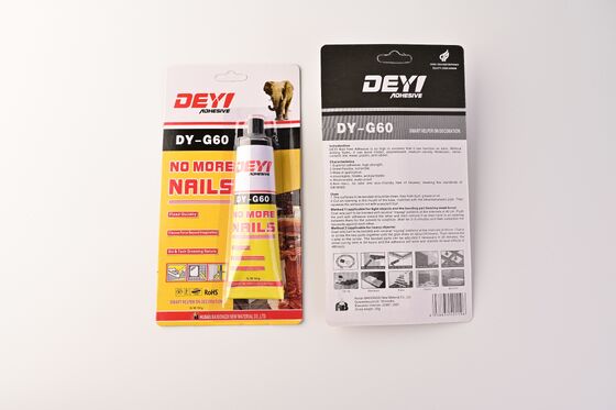 Adesivo per la costruzione flessibile e impermeabile ¥ DEYI DY-G60 Forte legame Non più chiodi Colla per specchi e pannelli murali