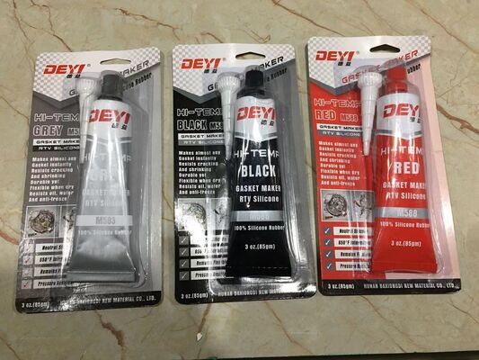 Hi-Temp Black RTV Silicone Gasket Maker DEYI M586 Oil Resistant Adhesive Sealant for Engine