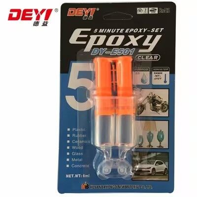 5-min Fast Cure Clear Epoxy AB Glue ️ Low Odor Adhesive for Steel & Plastic Bonding
