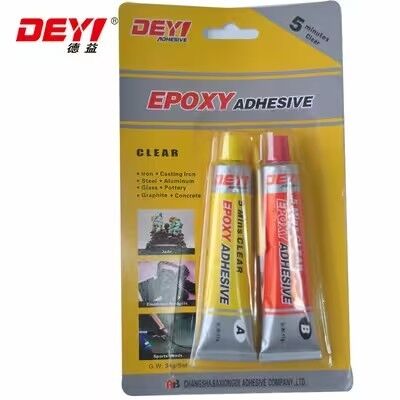 5-min Fast Cure Clear Epoxy AB Glue ️ Low Odor Adhesive for Steel & Plastic Bonding