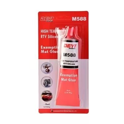 Adesivo sigillante resistente al calore M588 per guarnizioni in silicone RTV neutro rosso per incollaggio di metalli