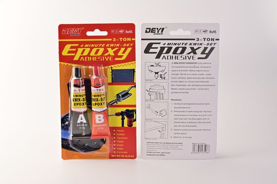 Quick-Set 4-Min 1:1 Mix Ratio Epoxy AB Colla ad alta resistenza al taglio Adesivo per la riparazione industriale dei metalli