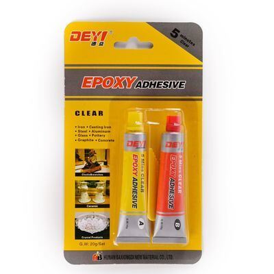 Quick-Set 5-Min Clear Epoxy AB Glue High Strength Adhesive 30-Min Fast Curing For Metal Industrial Repair And Precision Assembly (Riparazione e assemblaggio di precisione per il metallo)